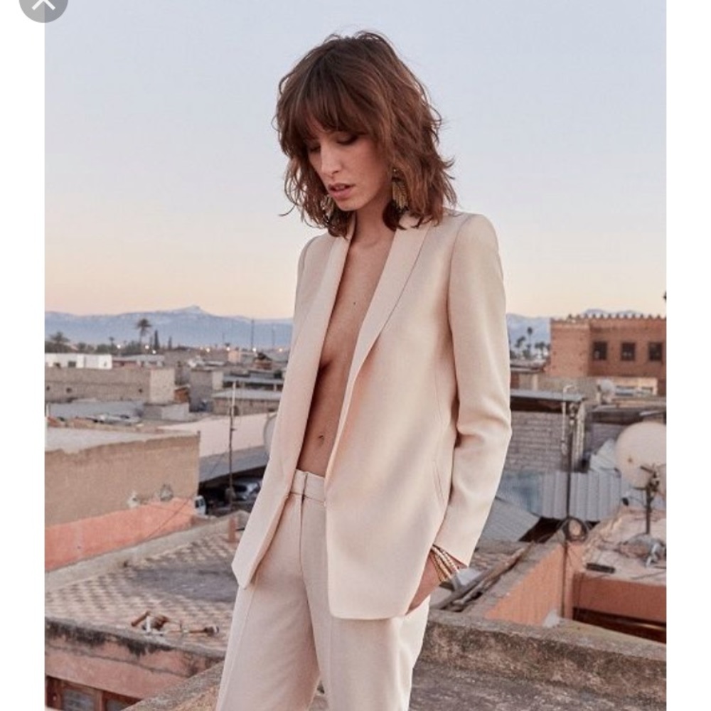 Sezane Sarina Jacket Blush Size 38
